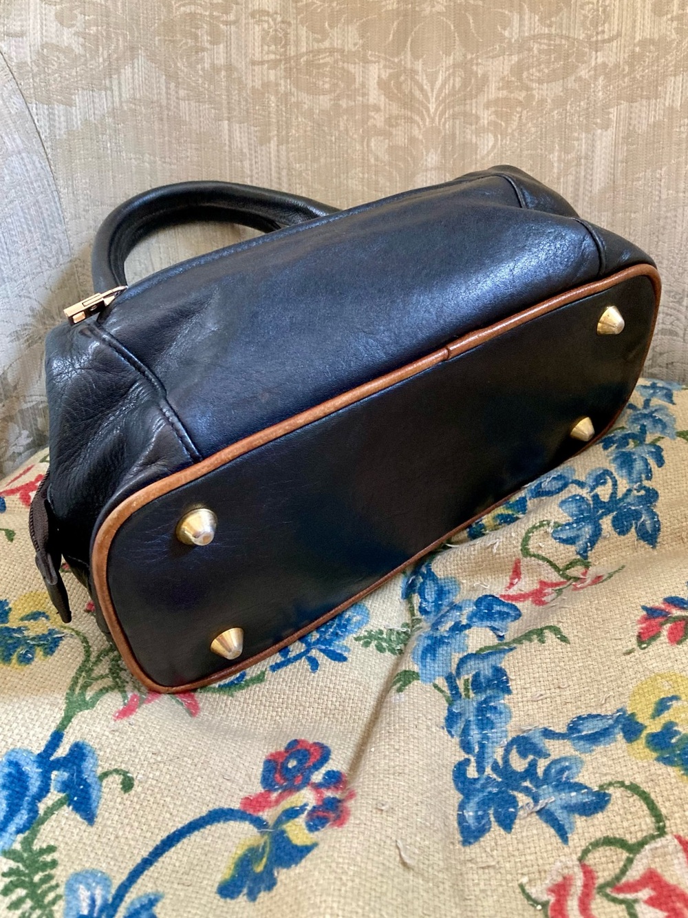 Vintage Tignanello satchel doctor’s bag Boston bag leather - Picture 3 of 5